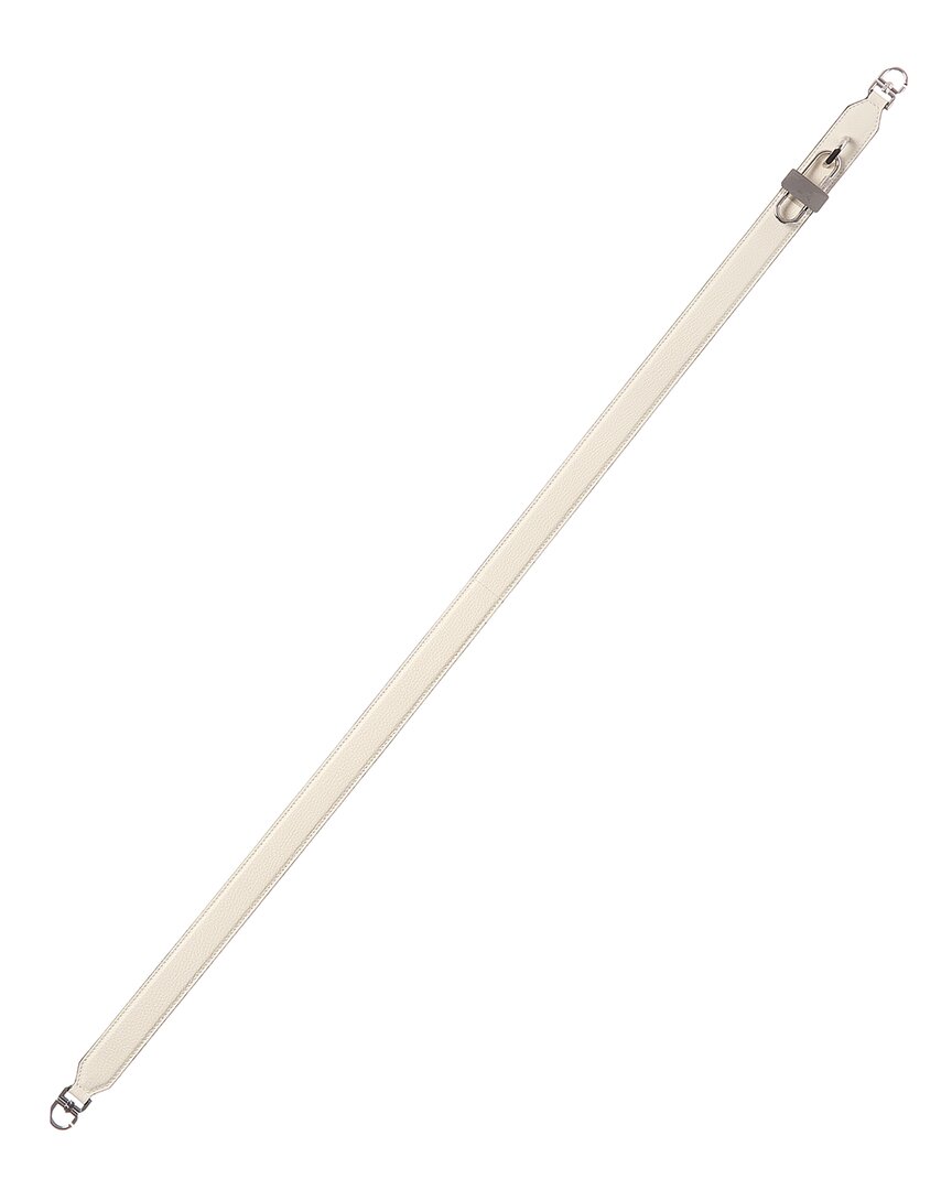 Givenchy Lock Leather Shoulder Strap In White