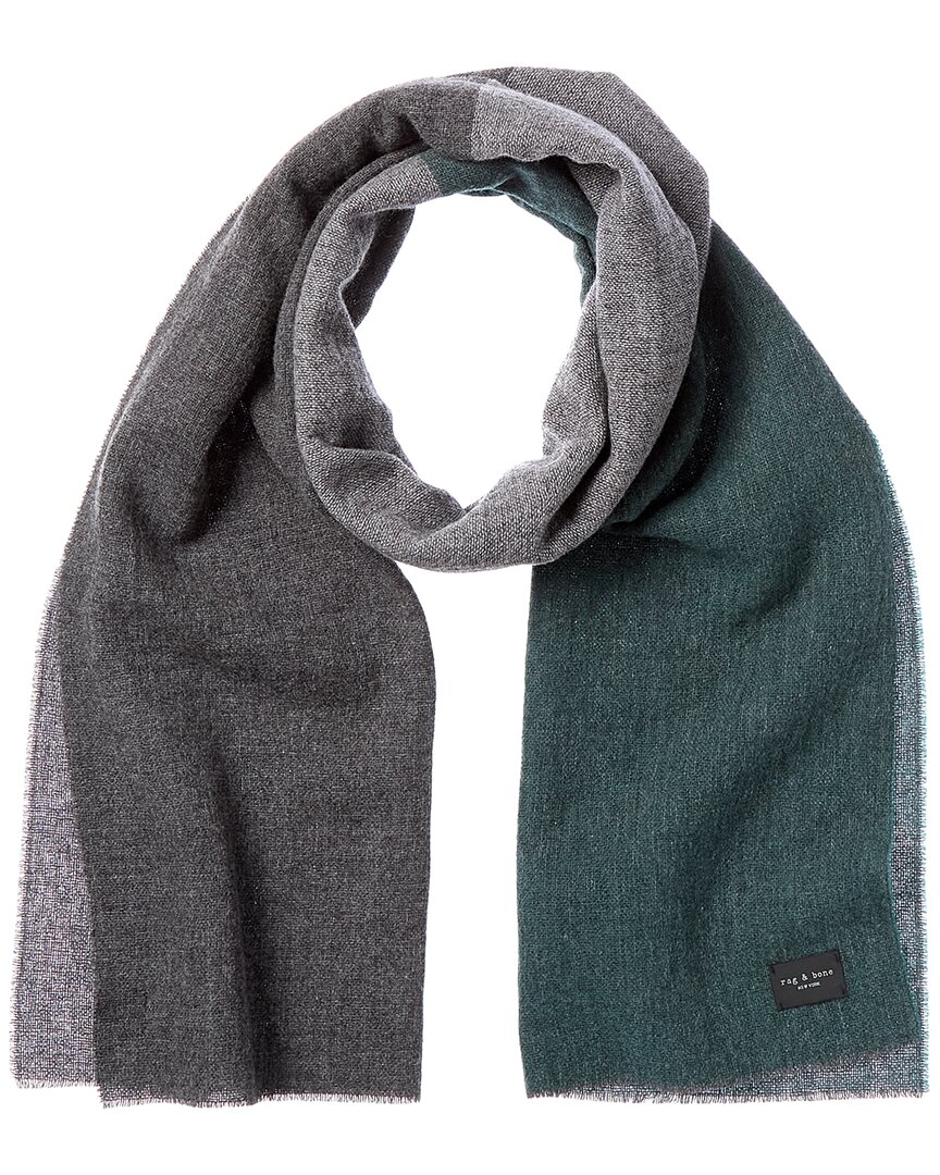 Rag & Bone Millie Wool Scarf In Gray