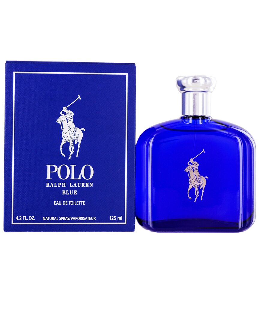 Ralph Lauren Men's Polo Blue 4.2oz Edt Spray In White
