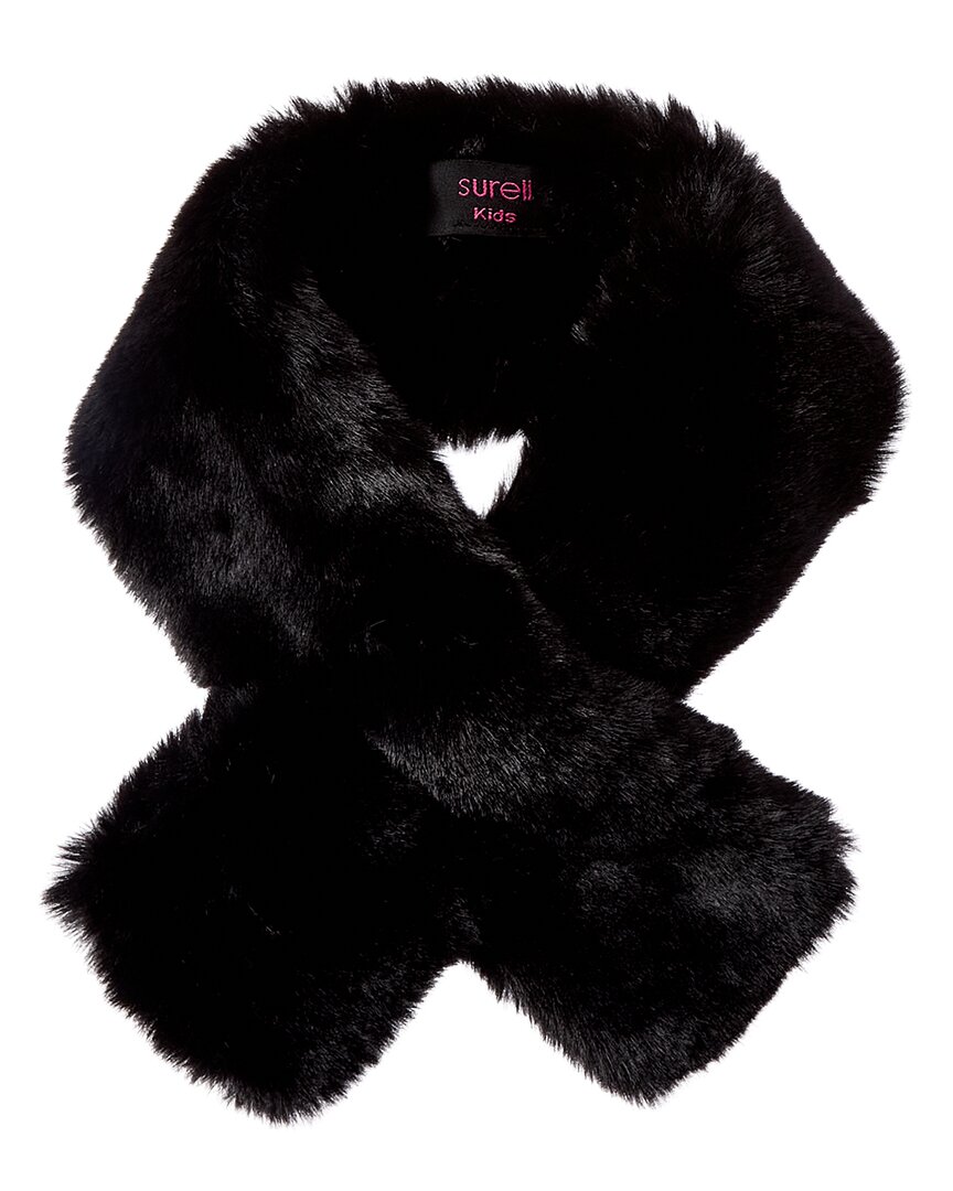 Surell Accessories Pull-thru Scarf In Red
