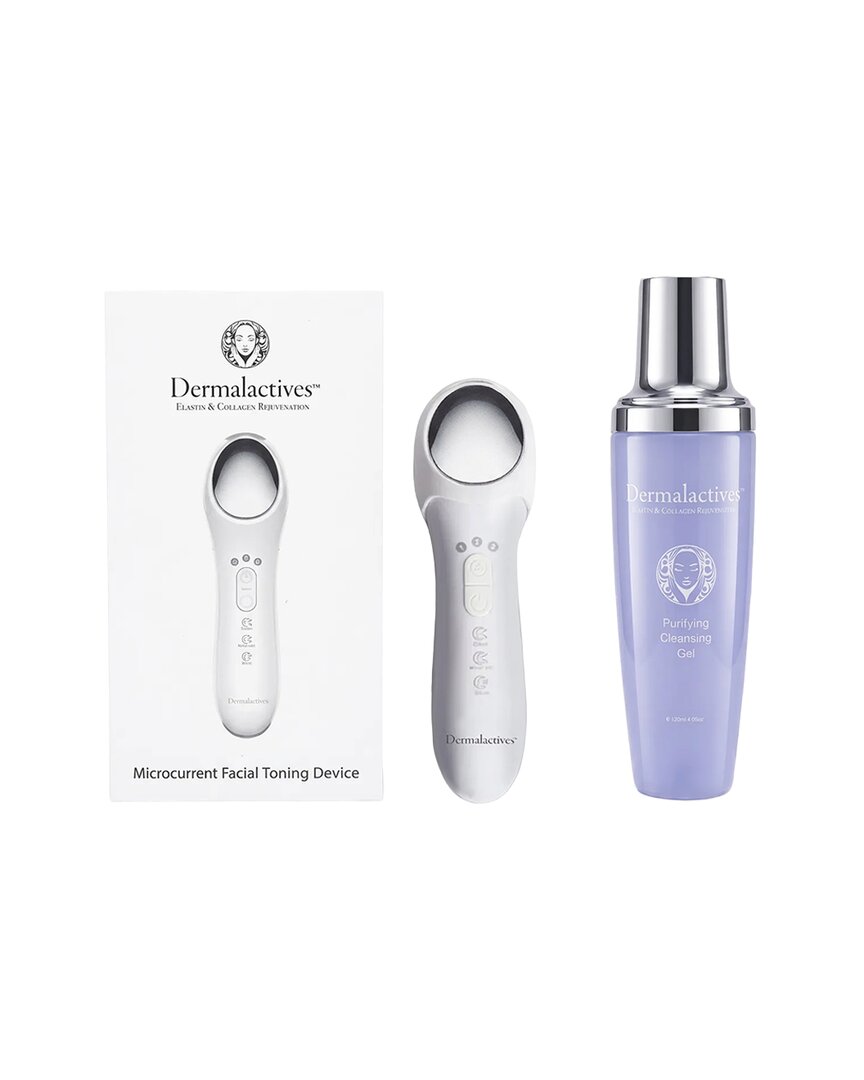 Dermalactives Women's Microcurrent Facial Toning Device + Purifying Cleansing Gel