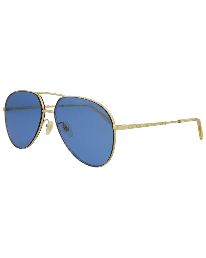 Gucci Unisex Fashion 61mm Sunglasses In Blue
