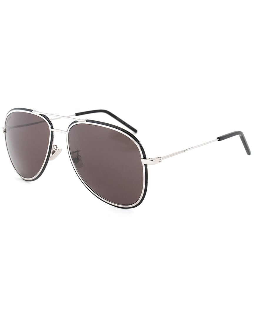 Saint Laurent Unisex Sl 294 56mm Sunglasses In Grey