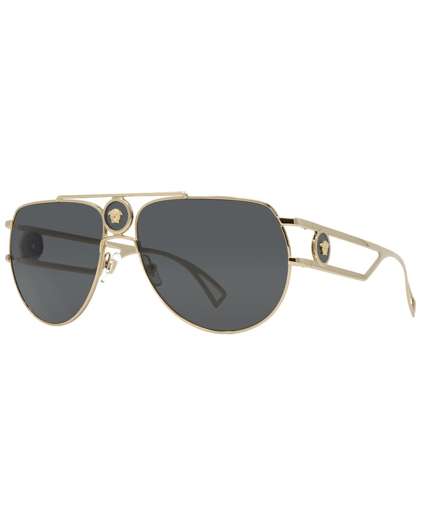 Versace Men's Ve2225 60mm Sunglasses In Grey