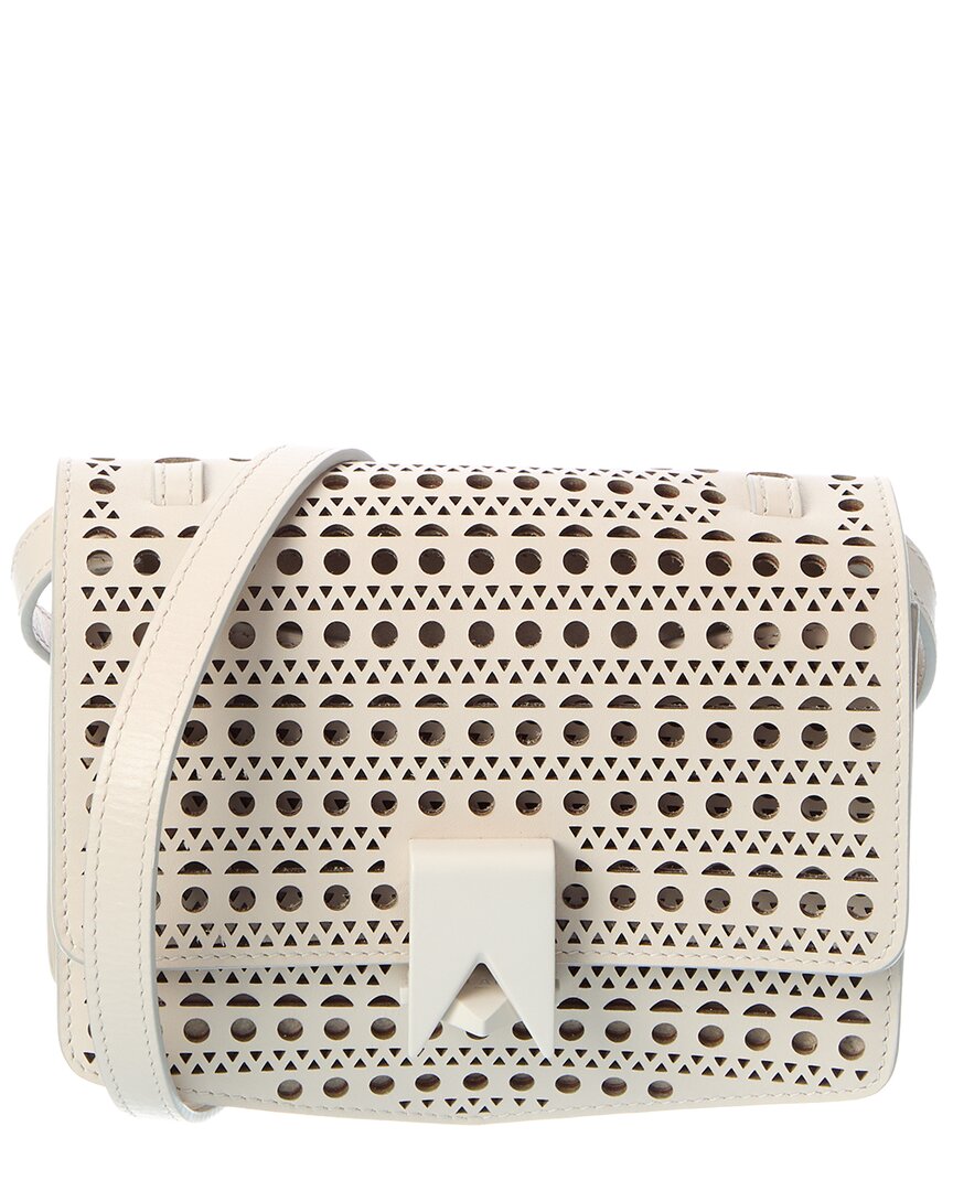 Alaïa Leather Crossbody In White