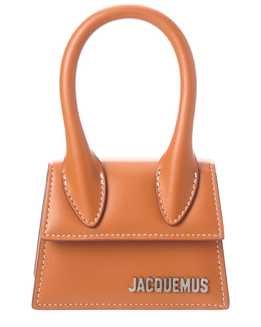 Jacquemus Le Chiquito Mini Leather Shoulder Bag In Brown
