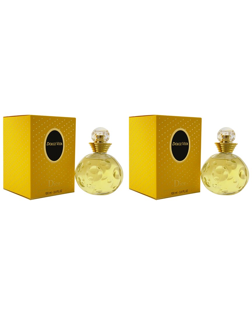 Dior 3.4oz Dolce Vita - Pack Of 2 In Yellow