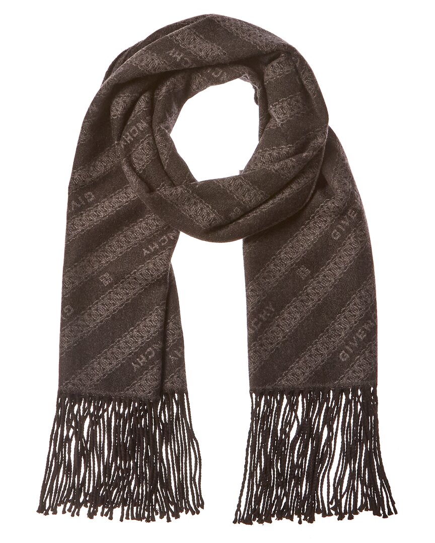 Givenchy Chain Fringe Wool & Cashmere-blend Scarf