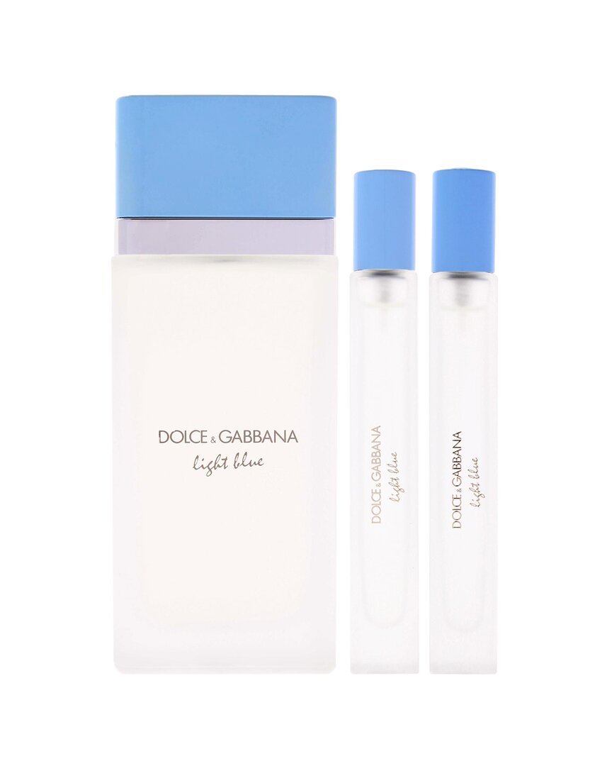 Dolce & Gabbana Women's Light Blue Parfum 3pc Gift Set In Transparent