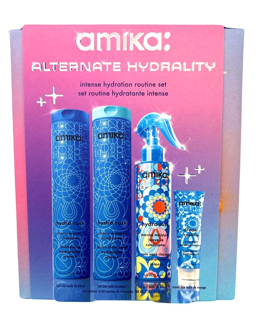 Amika Hydro Rush Set: Shampoo & Conditioner 9.2o In Blue