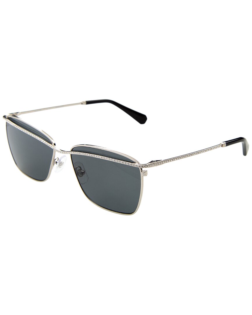 Swarovski Women's Silver/Dark/Grey Sk700658-X 58Mm Sunglasses