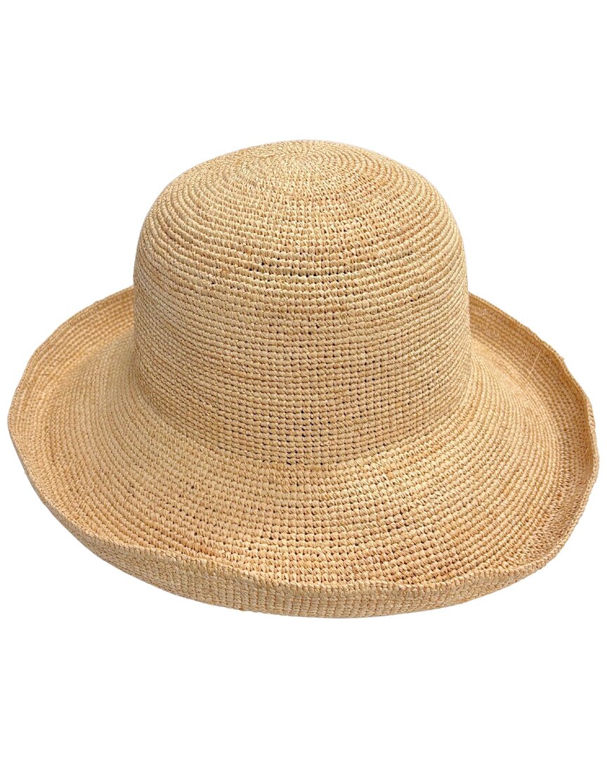 Marcus Adler Raffia Crusier Hat In Brown
