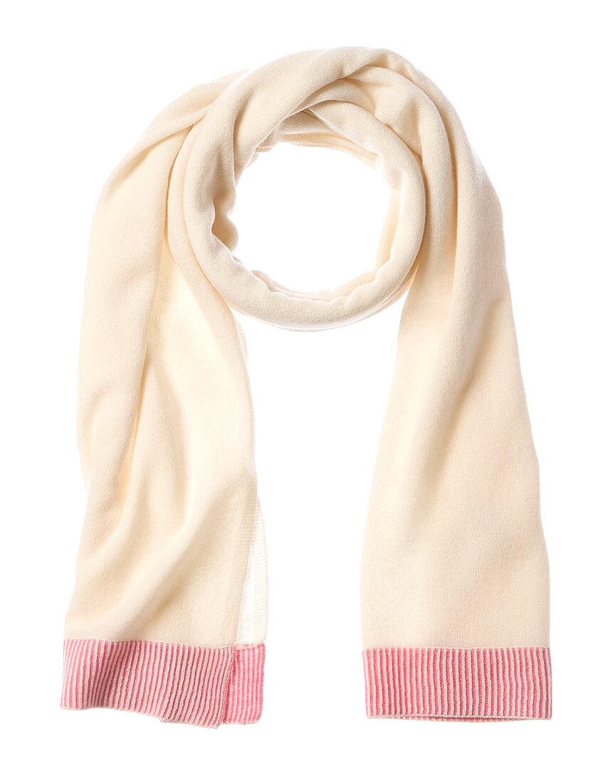 Scott & Scott London Plaited Trim Cashmere Scarf