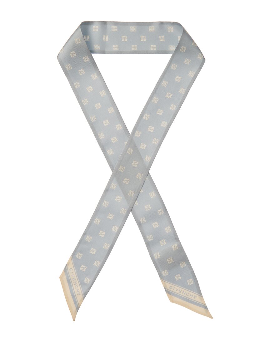 Givenchy Bandeau Silk Scarf In Gold