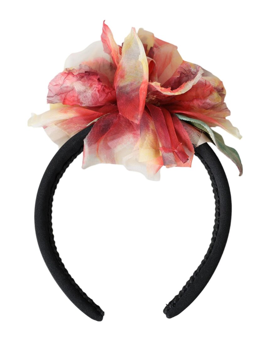 Dolce & Gabbana Silk-blend Hairband In Pink
