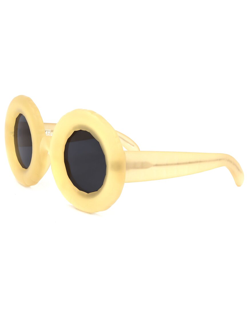 Linda Farrow Jeremy Scott By  Unisex Jspool 48mm Sunglasses In Yellow