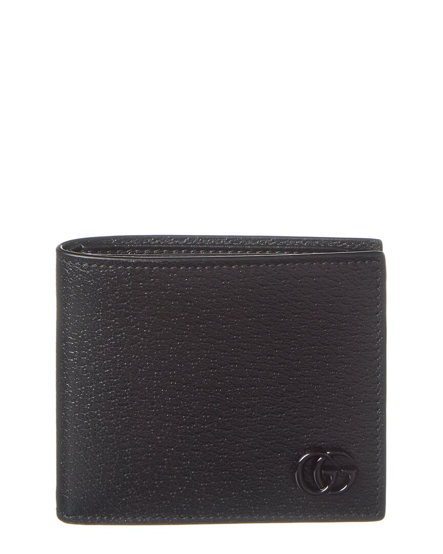 Shop Gucci Gg Marmont Leather Bifold Wallet In Black