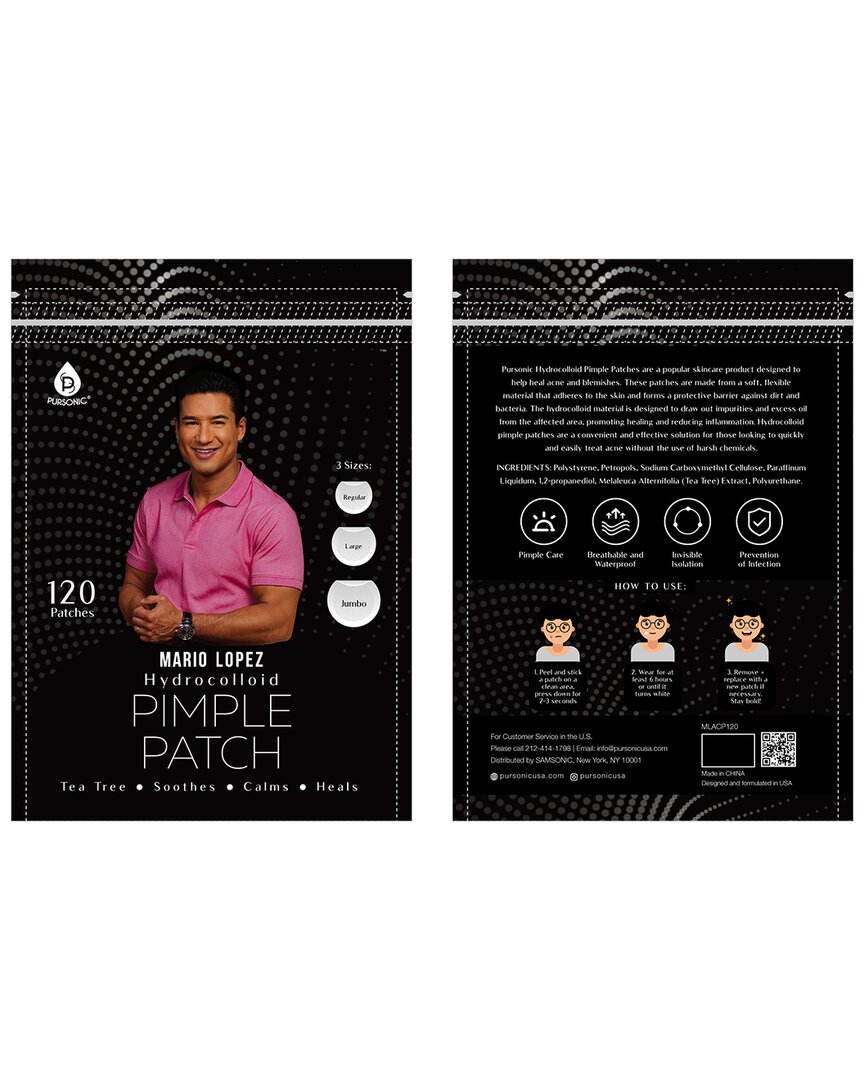 Pursonic Mario Lopez Hydrocolloid Pimple Patch 120 Patches
