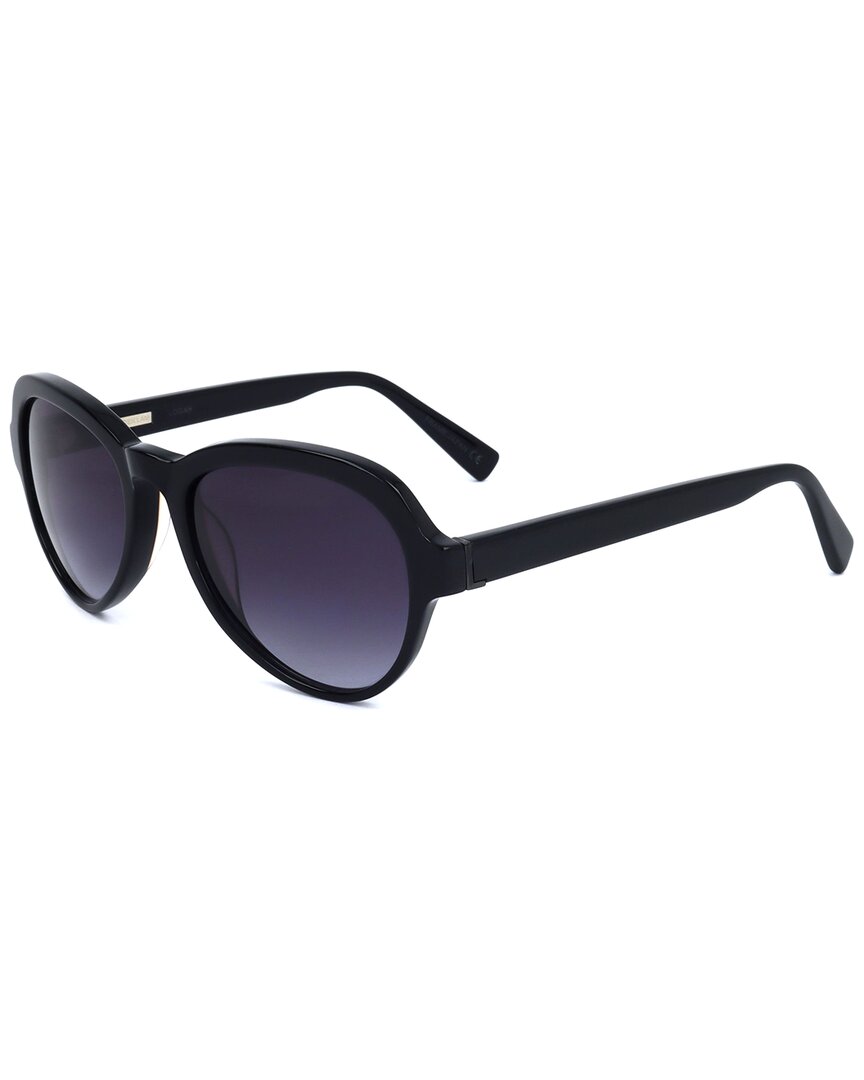 Shop Derek Lam Unisex Logan 52mm Sunglasses In Black