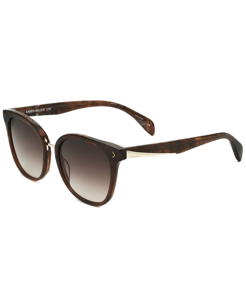Karen Millen Women's Km5027 53mm Sunglasses In Brown