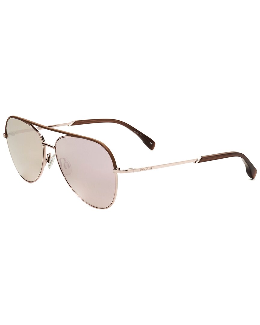 Karen Millen Women's Km7015 59mm Sunglasses In Brown