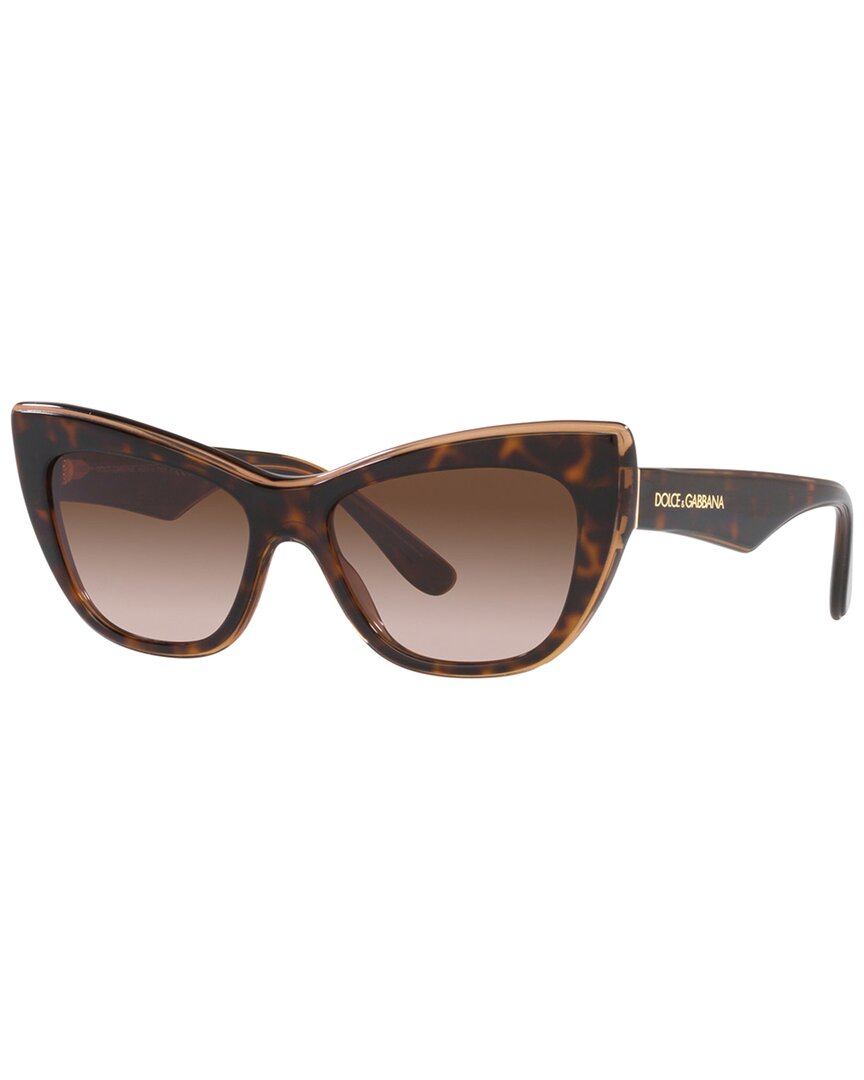 Shop Dolce & Gabbana Women's Dg4417 54mm Sunglasses In Brown
