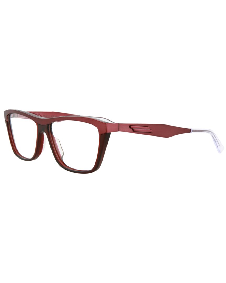 Bottega Veneta Unisex Bv1133o 57mm Optical Frames In Burgundy