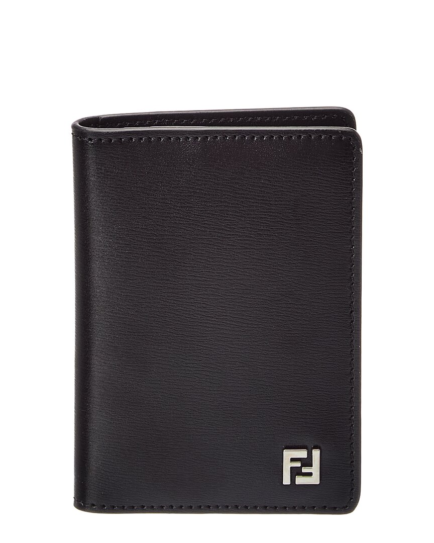 Fendi Leather Wallet In Black