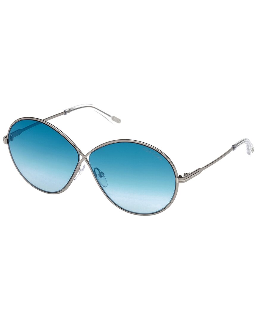 Tom Ford Women's Rania 64mm Sunglasses In Blue