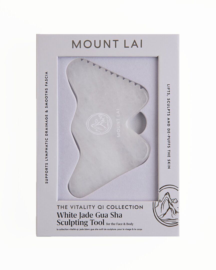 Mount Lai Women's Vitality Qi White Jade Gua Sha Sculpting Tool