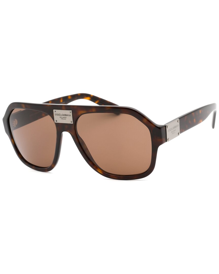 Dolce & Gabbana Men's Dg4433 58mm Sunglasses In Brown