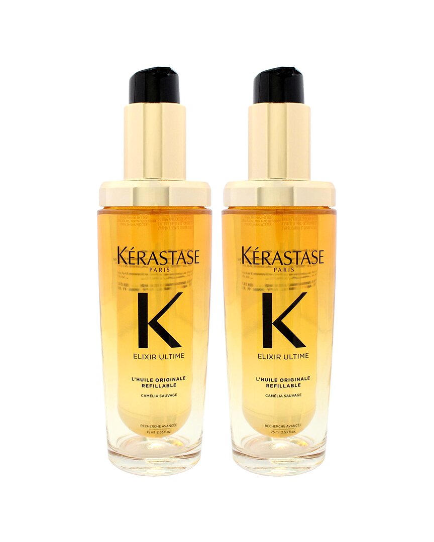 Kerastase Kérastase Women's 2.53oz Elixir K Ultime Versatile Beautifying Oil - Pack Of 2 In Yellow