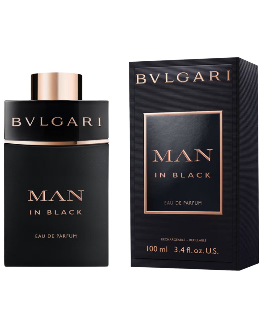 Bvlgari Men's 3.4oz Man In Black Edp Spray Refillable