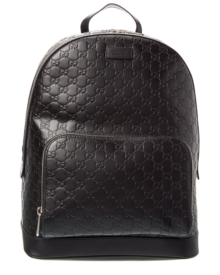 Gucci Gg Leather Backpack