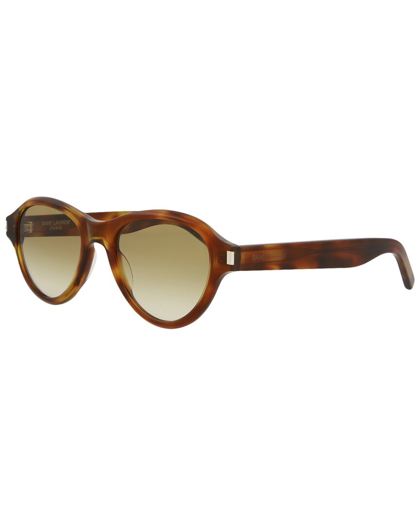 Saint Laurent Unisex 51mm Sunglasses In Brown