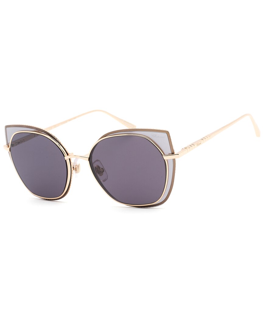 Shop Chopard Women's Schf74m 59mm Sunglasses In Gold
