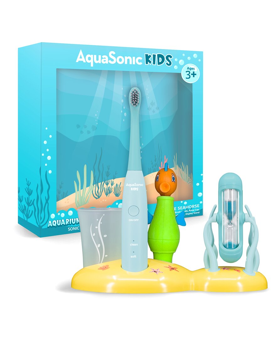 Aquasonic Kids Toothbrush - Seahorse In Blue