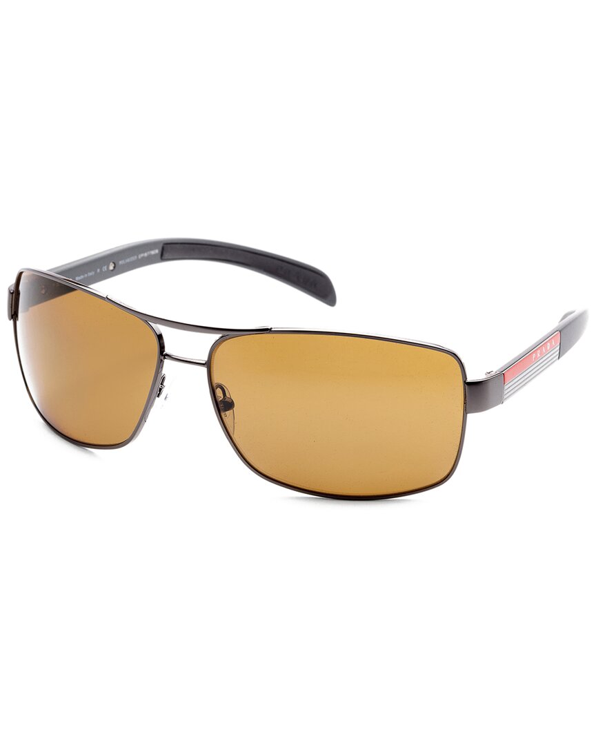 Prada Men's Ps54is 65mm Polarized Sunglasses In Yellow