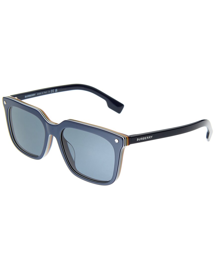 Burberry Men's Be4337f 56mm Sunglasses In Blue