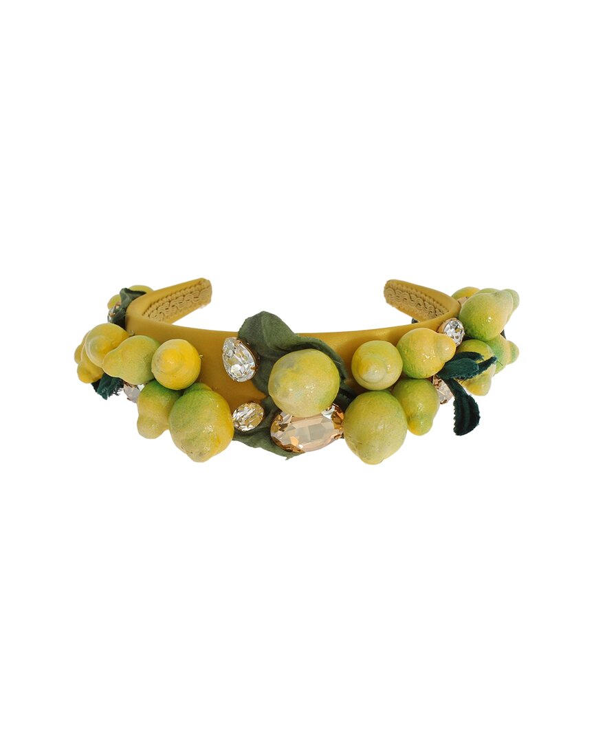 Dolce & Gabbana Headband In Yellow