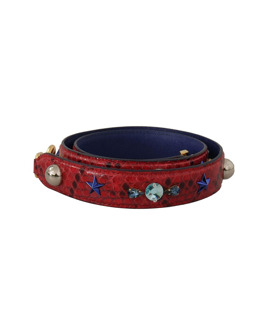 Dolce & Gabbana Python Shoulder Bag Strap In Red