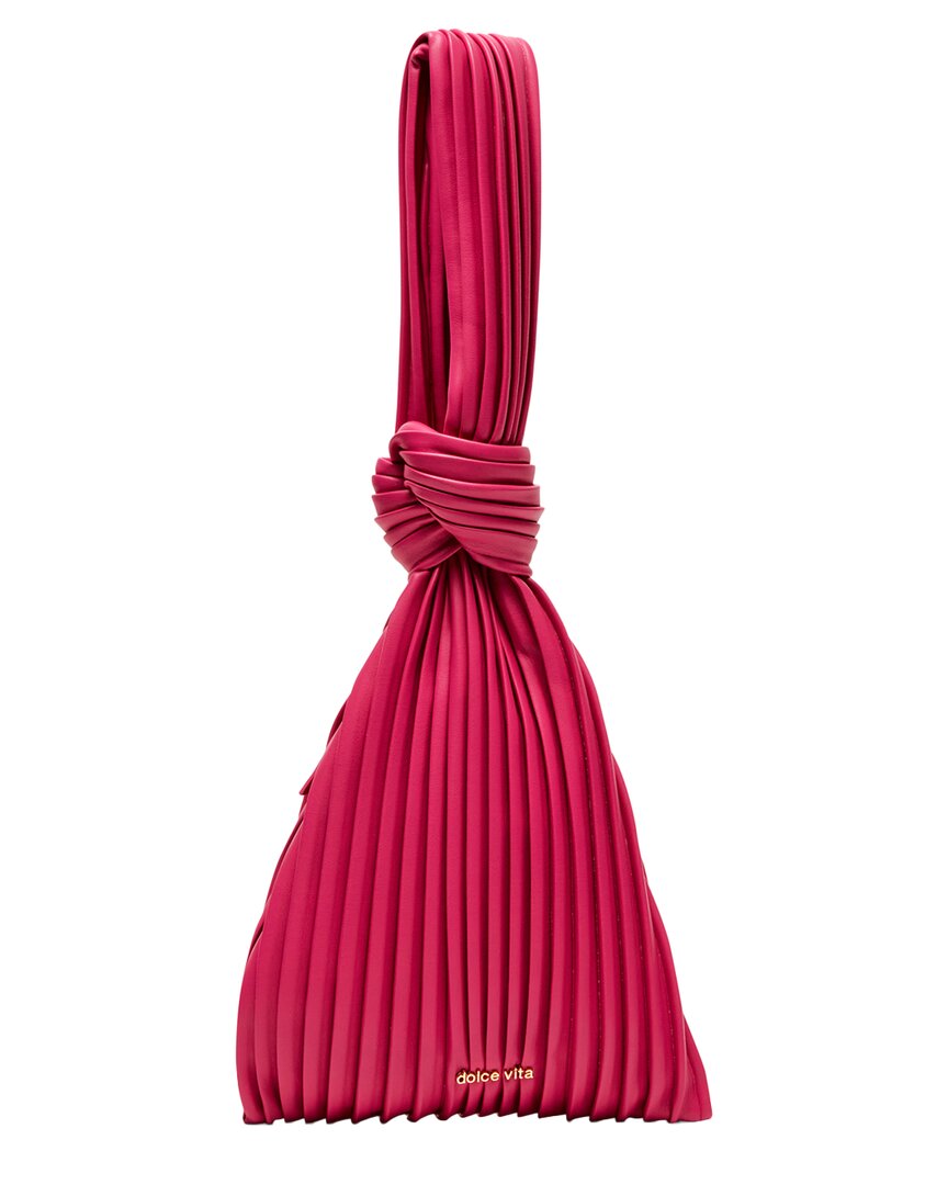 Dolce Vita Pleated Wristlet In Pink