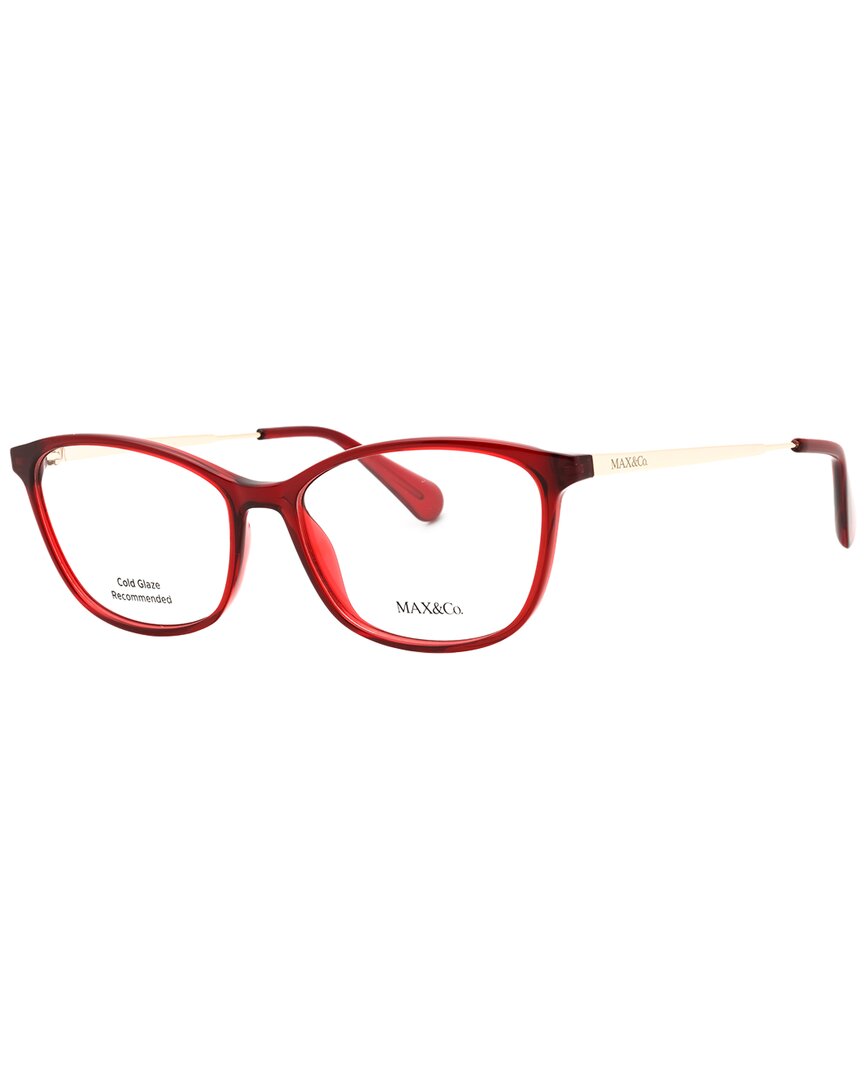 Max & Co By Maxmara Max & Co By Max Mara Women's Mo5083 54mm Optical Frames In Red