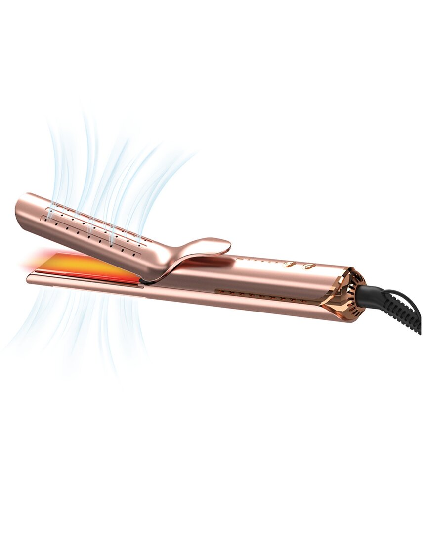 Bellezza Airglider 2-in-1 Cool Air Flat Iron/curler In Gold