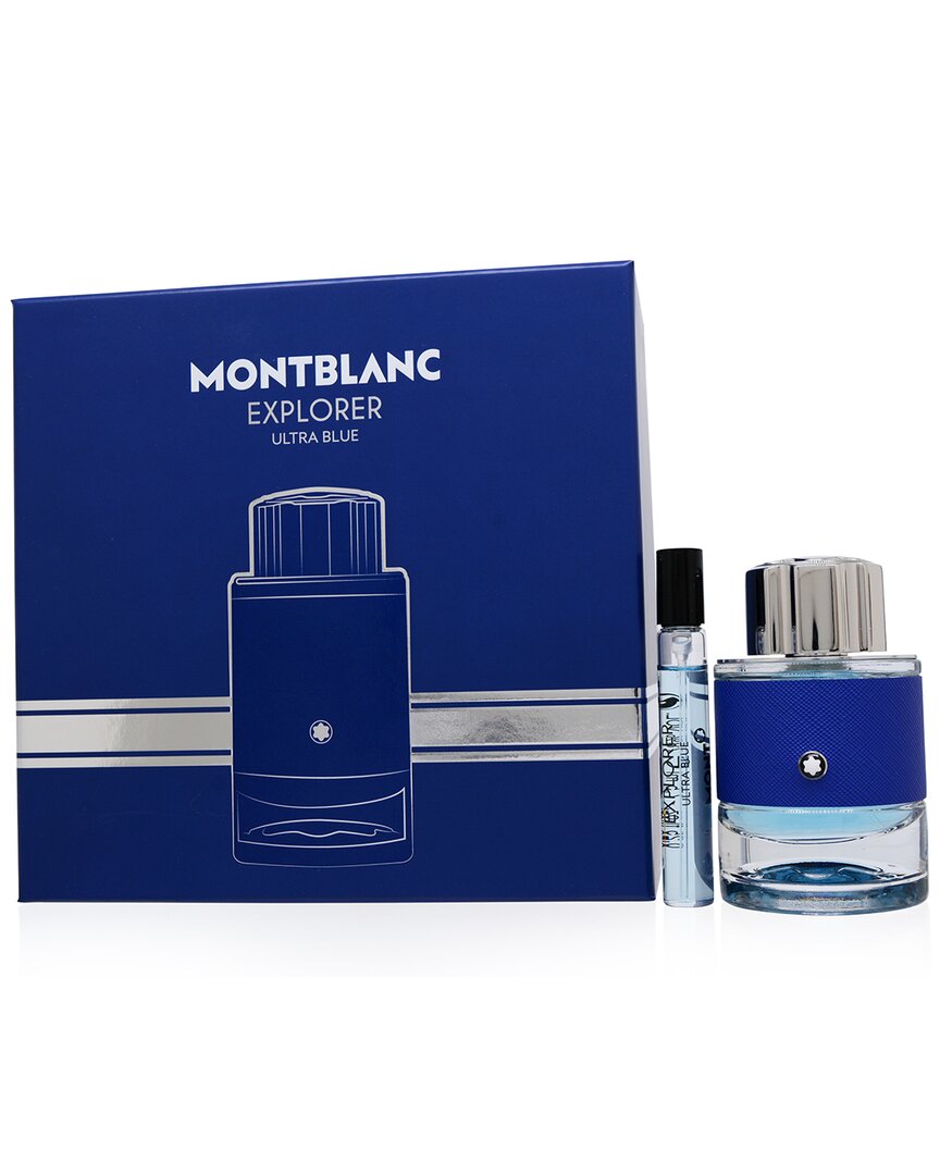 Montblanc Men's Explorer Ultra Blue Gift Set In White