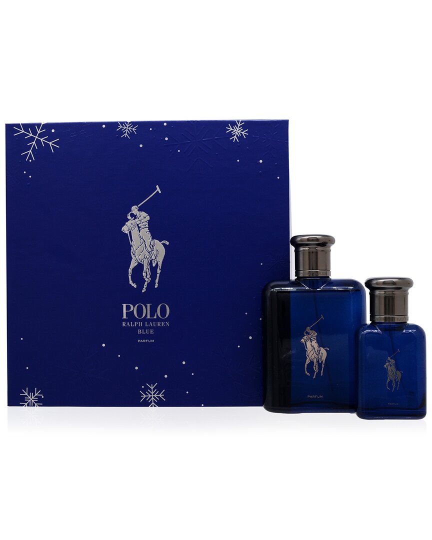 Ralph Lauren Men's Polo Blue Parfum Gift Set In White