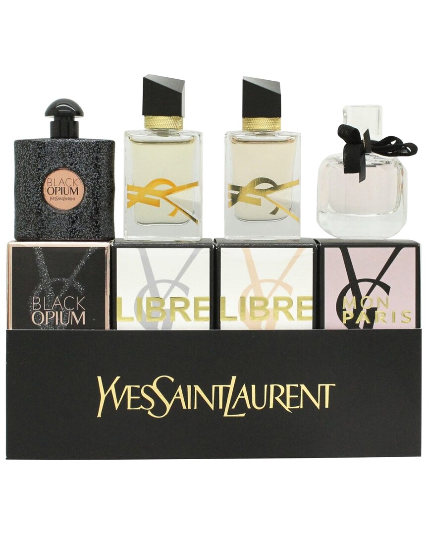 Saint Laurent Yves  Women's 0.25oz 4pc Mini Fragrance Set In White