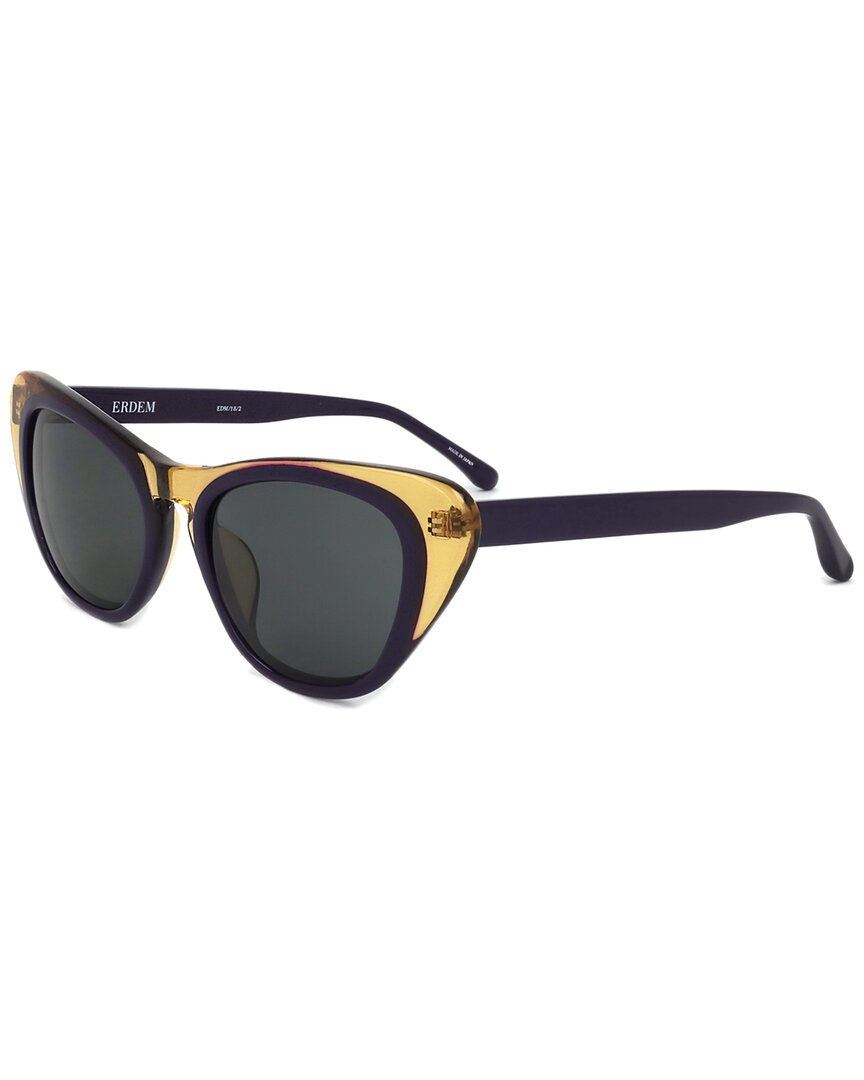 Shop Linda Farrow Erdem By  Women's Edm18 52mm Sunglasses In Black