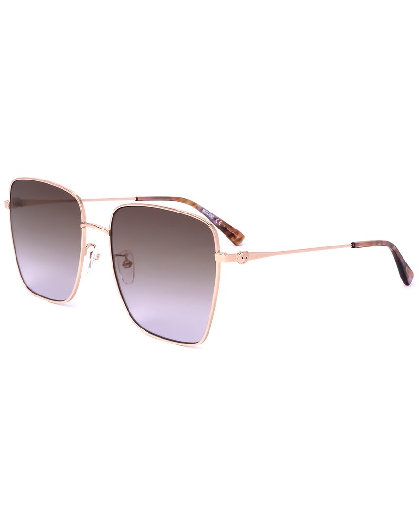 Moschino Women's Mos072 59mm Sunglasses In Gold