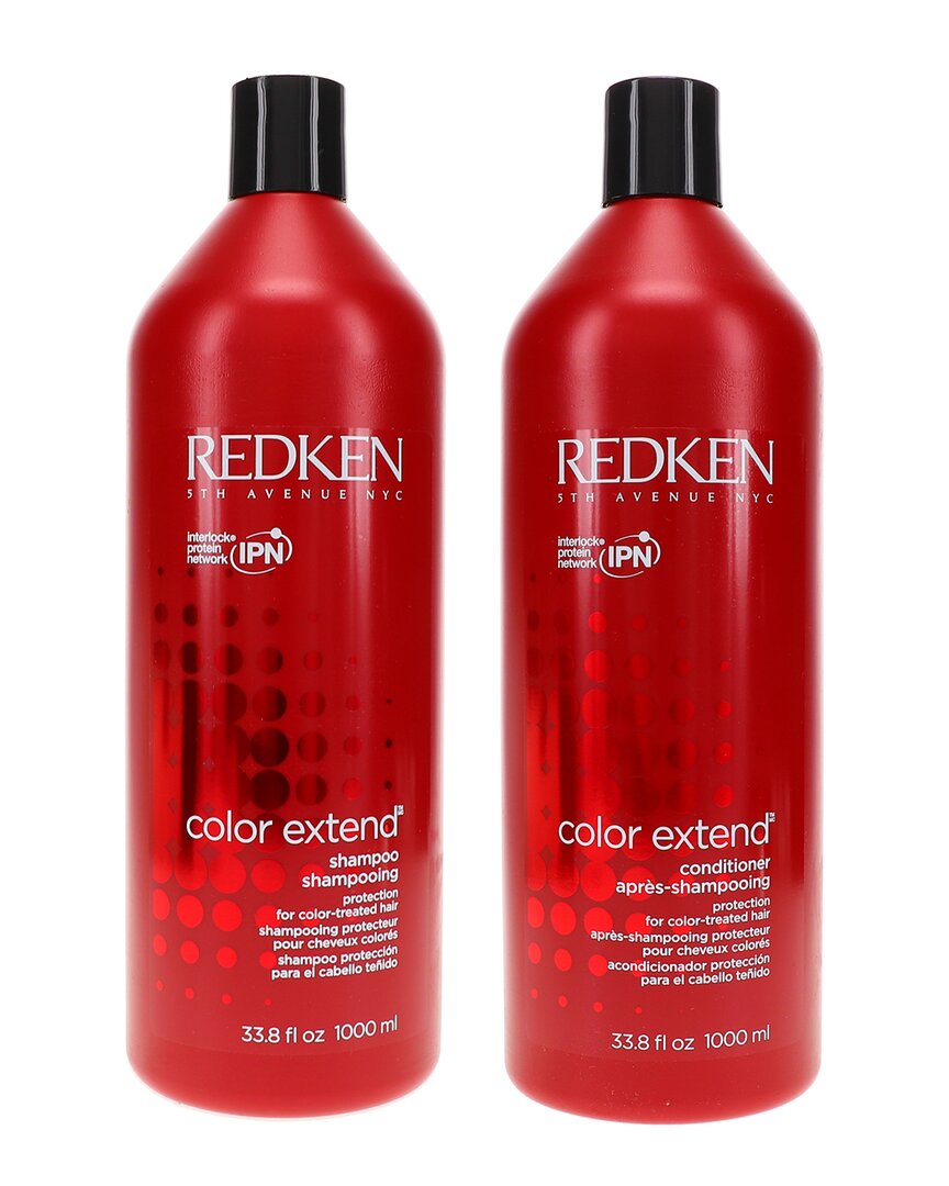 Redken Unisex 33oz Color Extend Shampoo & Color Extend Conditioner In White